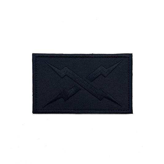 BLACK BOLTS EMBROIDERED PATCH