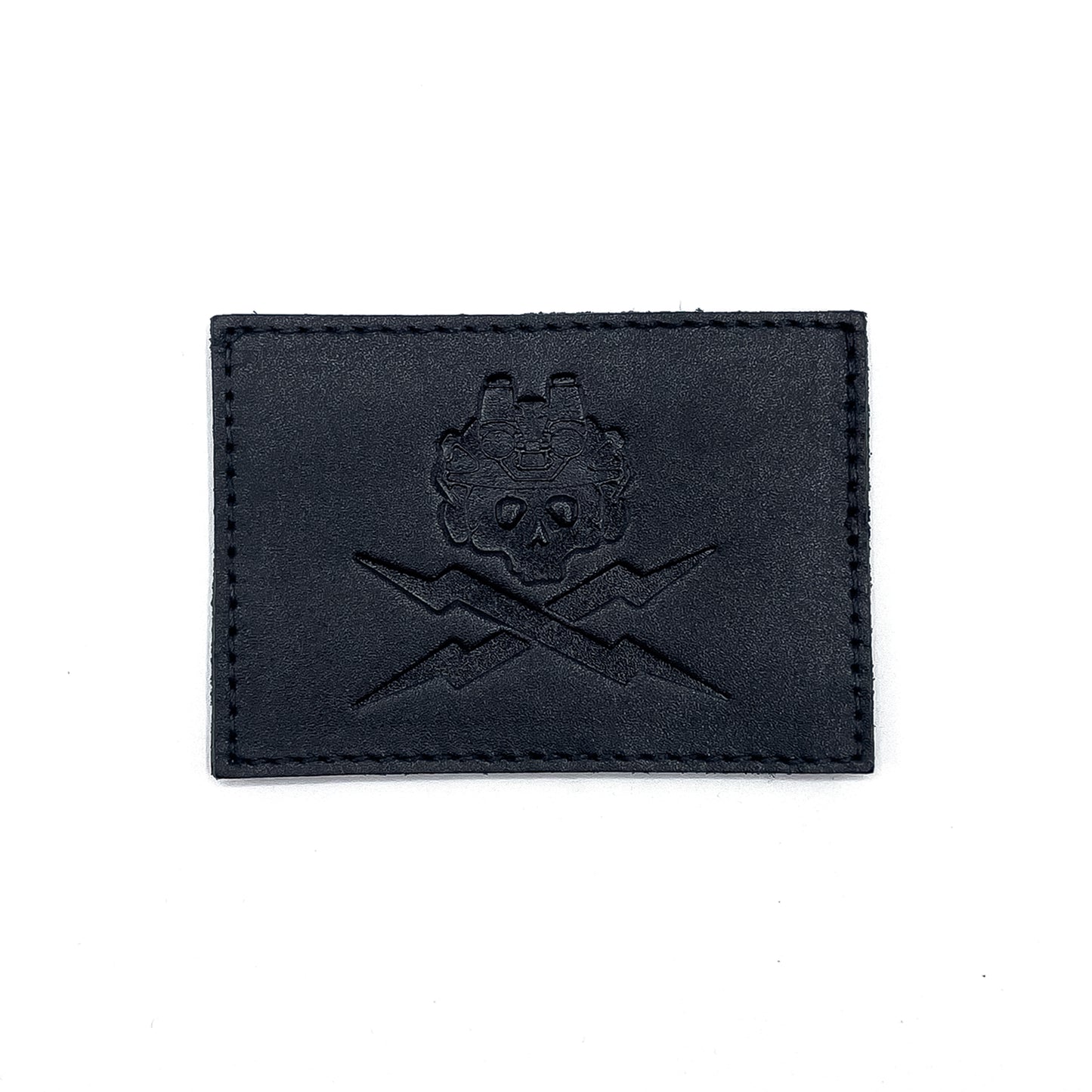 BLACK LEATHER JOLLY RAID PATCH