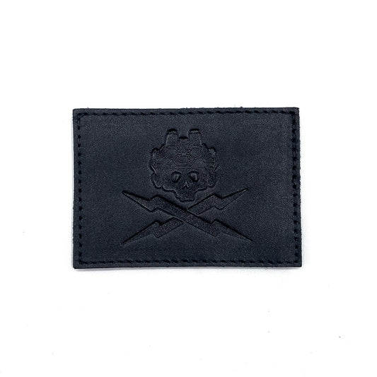 BLACK LEATHER JOLLY RAID PATCH