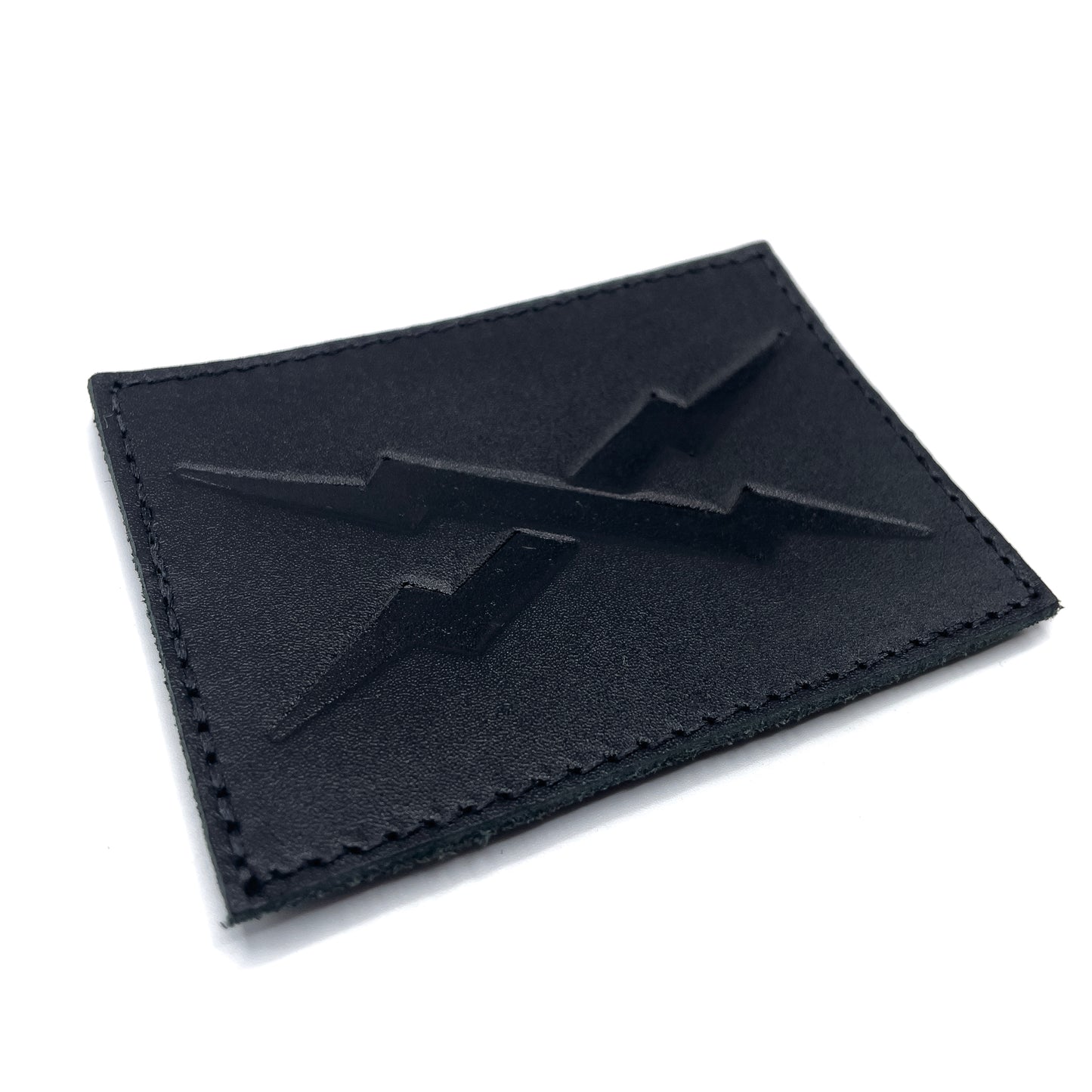 BLACK LEATHER RAID BOLTS PATCH