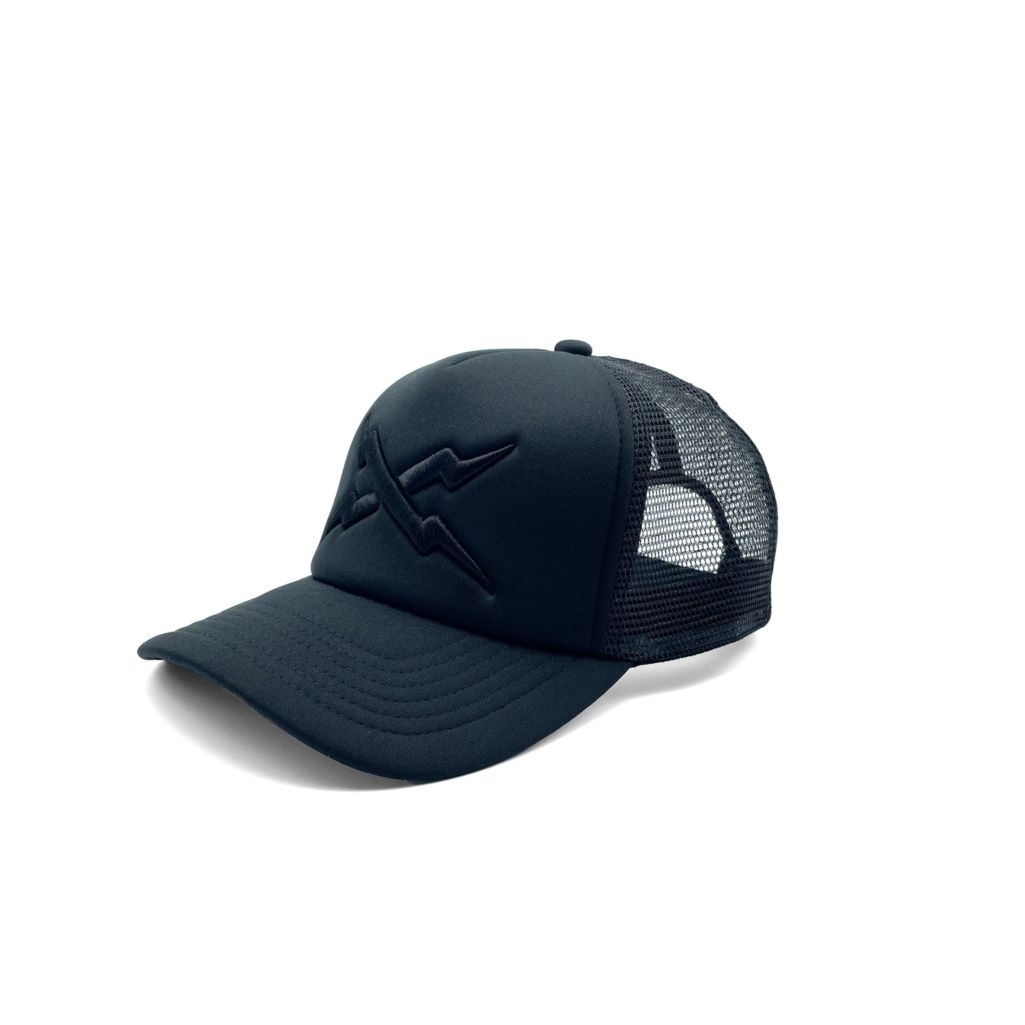 Black on Black foam trucker