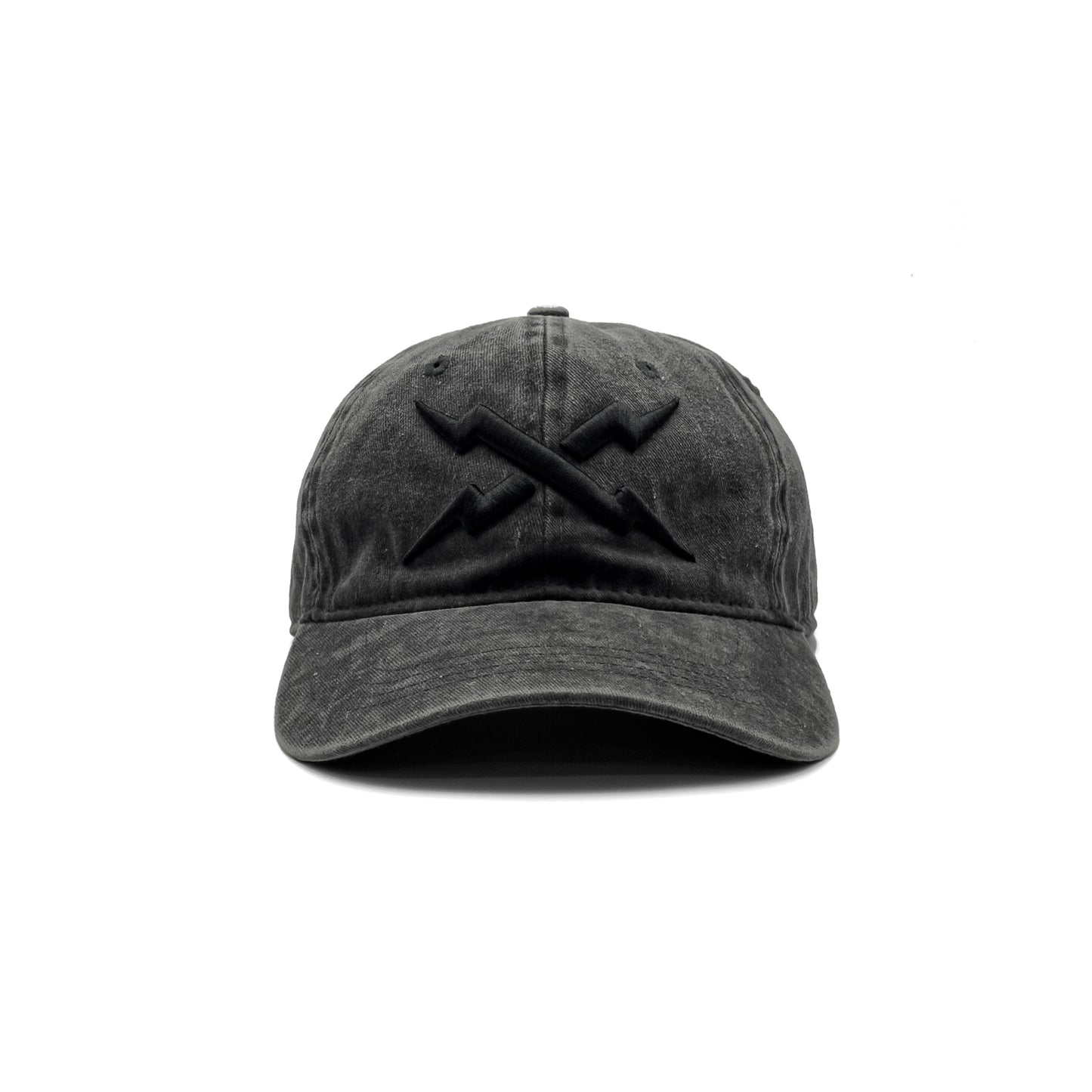 BLACK BOLT DAD HAT - ASH