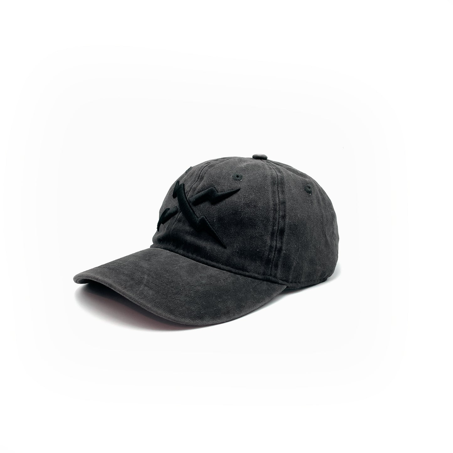 BLACK BOLT DAD HAT - ASH
