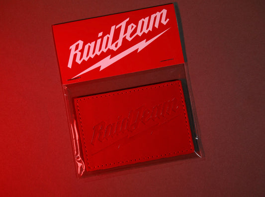 LEATHER RAIDWAUKEE PATCH - RED