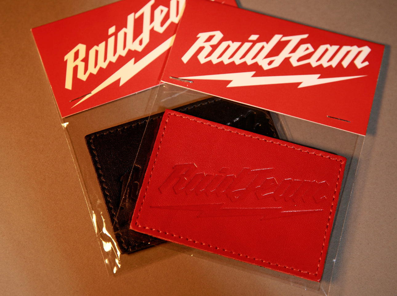 LEATHER RAIDWAUKEE PATCH - RED