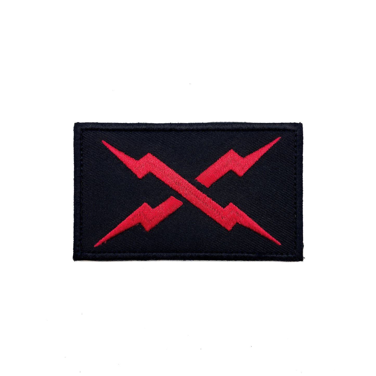 RED BOLT EMBROIDERED PATCH