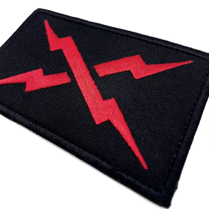 RED BOLT EMBROIDERED PATCH
