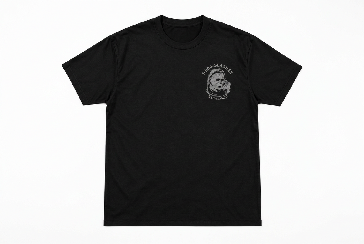 SLASHER TEE- BLACK GLOW