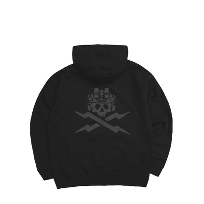 JOLLY RAID HOODIE - BLK / GRY PUFF PRINT