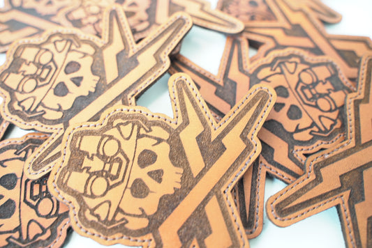 Leather engraved Jolly Raid patches