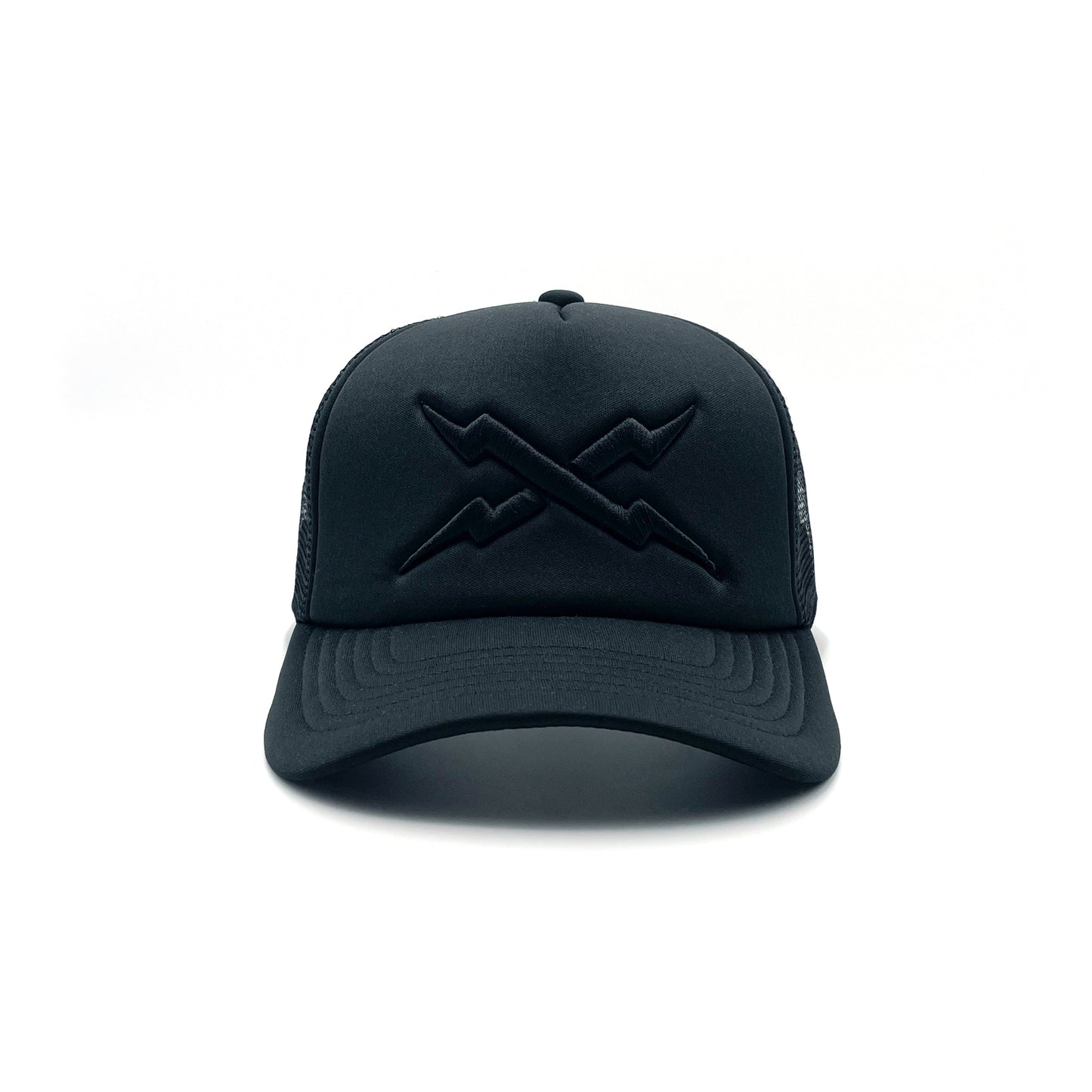 Black on Black foam trucker