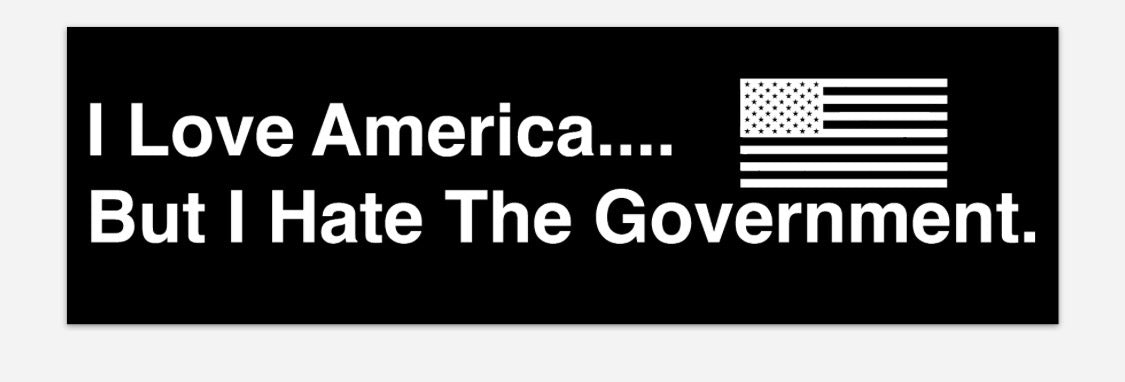 Love & Hate Bumper Sticker