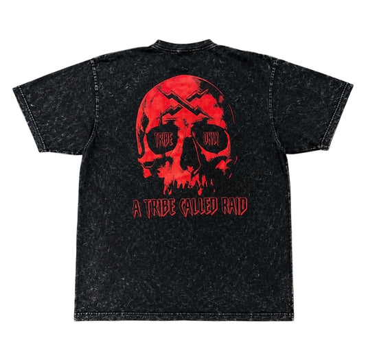 TRIBE ONLY ACID WASHED TEE/ COMES WITH FREE TRIBE PATCH