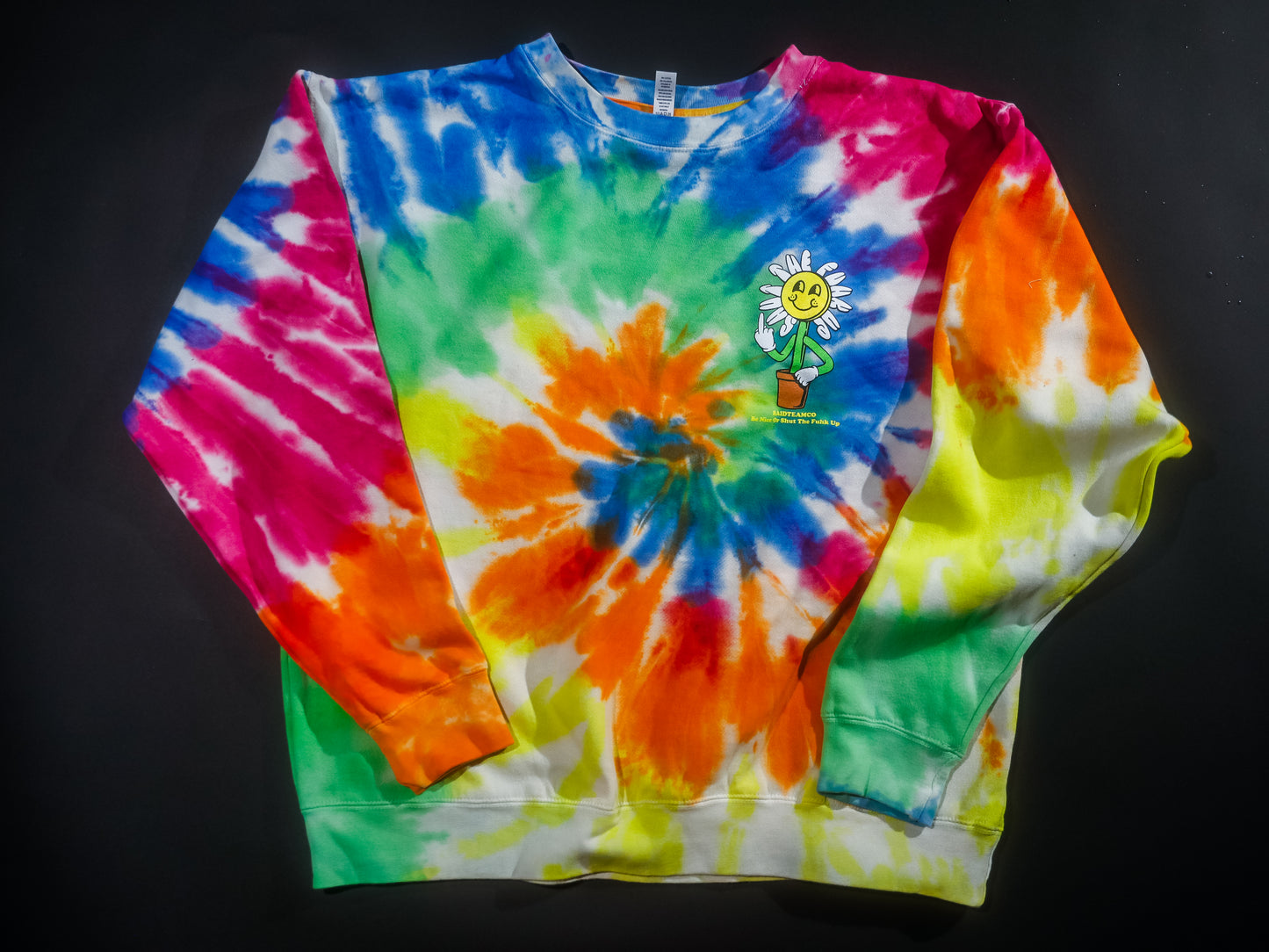 STFU TIE DYE CREW NECK