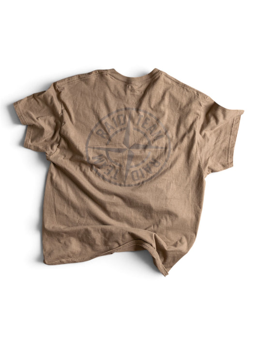 Stone Raid tee reflective TAN