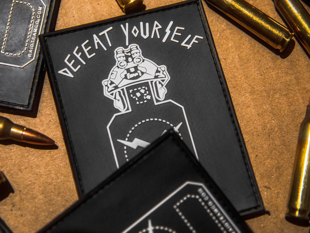 Defeat Yourself PVC Patch - GLOW
