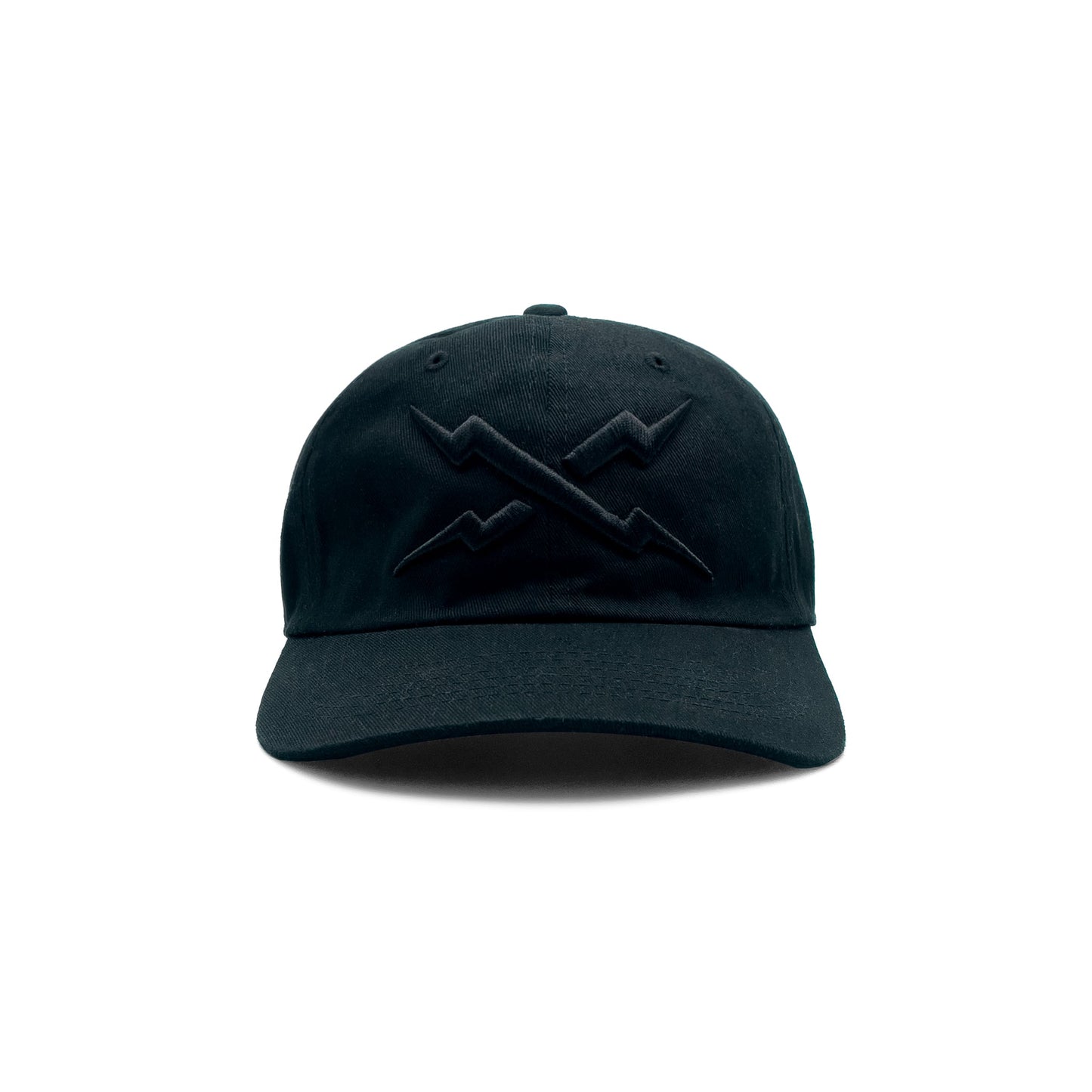 BLACK BOLT DAD HAT - BLACK